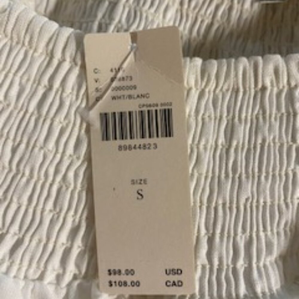 LINEN RUCHED SLEEVE TOP - Picture 3 of 8